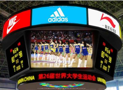 China Standing Flexible LED Screen Stadium Basketball Cube P5 P6 SMD3528 3 In 1 Pixel for sale