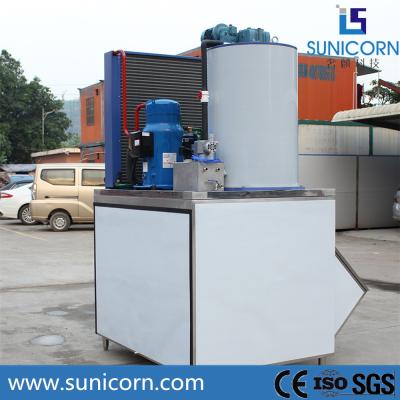 China Non - Caked Granular Flake Ice Machine 12.1Kw 3T Daily Output With R404 / R22 Refrigerant for sale