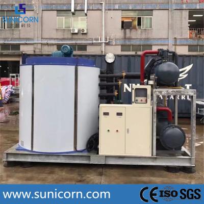 China 64.87Kw Commercial Flake Ice Maker 20T Daily Output With R404/R22 Refrigerant for sale