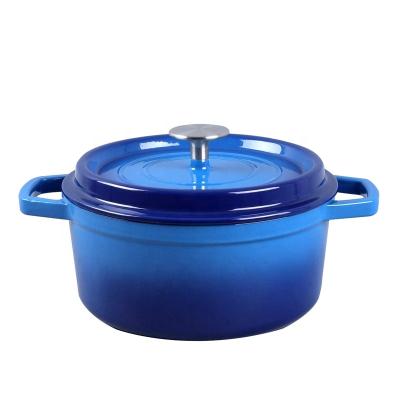 China Dutch Viable Oven Stovetop Cast Iron Casserole Enamels 4 Quarts for sale