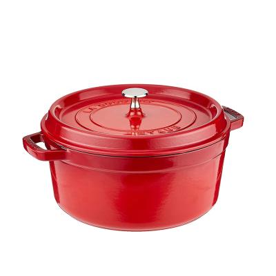 China Sustainable 3.7 Quart (Quarter) Enameled Cast Iron Covered Dutch Oven, Casserole Pot for sale