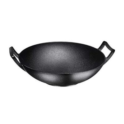 China Sustainable cast iron wok pot for sale