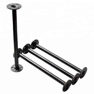 China DIY Industries Retro Furniture 3/4 Inch Black Furniture Steel Pipe for sale