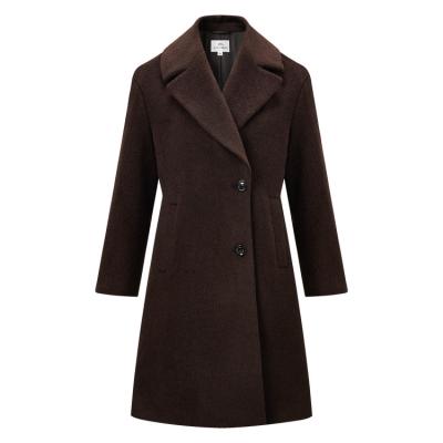 China 2022 Fashionable Reversible Luxurious Ladies Wool Rabbit Brown Coat For Women for sale