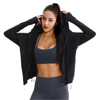 China Popular QUICK DRY Yoga Gym Jacket Sports Wear Zipper Quick Dry Running Jackets Sports Clothes for sale