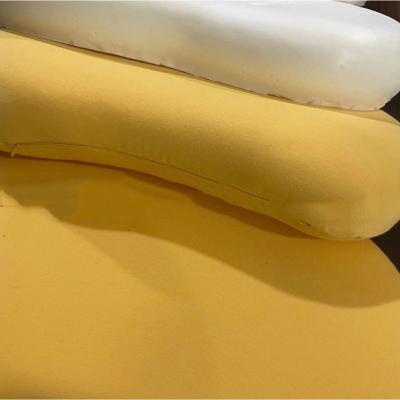 China Breathable Stuffed Comfortable Sleeping Head Cat Plush Pillow For Sale Yellow Memory Plush Soft Foam Pillow New Arrival for sale