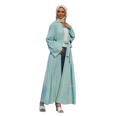 China 2021 First Autumn Lady Clothes Good Quality Long Anti-wrinkle Middle Eastern Women's Casual Coat for sale