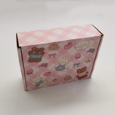 China Rose Handmade Cartoon Free Design Shipping Custom Logo Custom Biodegradable Gifts Box Packaging for sale