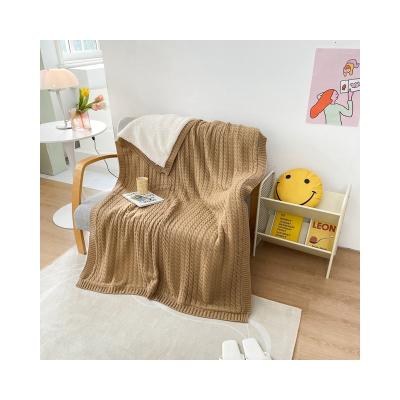 China Various Good Quality Cozy Baby Knitted Blanket Woven Cozy Blanket for sale