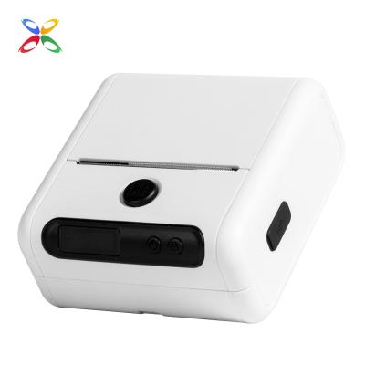 China Black And White Handheld Name Label Label Hanging Hole Label Cable T/F Form Thermal Label Printer With Mobile APP for sale