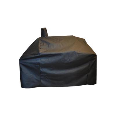 China Dustproof Grill Cover Black Outdoor Barbecue Accessories Waterproof Smoker Cover for sale