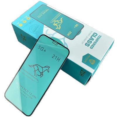 China Mobile Phone 5G+ 21H Full Silk Printing Glue Horse Tempered Glass Screen Protector For Samsung M12 for sale