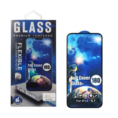 China Cell Phone 18D Anti Explosion Airbag Tempered Glass Screen Protector For iPhone 13 13 pro 13 peo max mini for sale