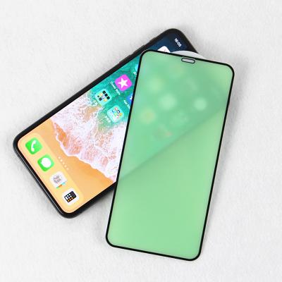 China Mobile Phone Silk Printing Green Light Prevent Myopia High-alumina 2.5D Full Glue Tempered Glass Screen Protector For Xiaomi Redmi Note 8 Pro for sale