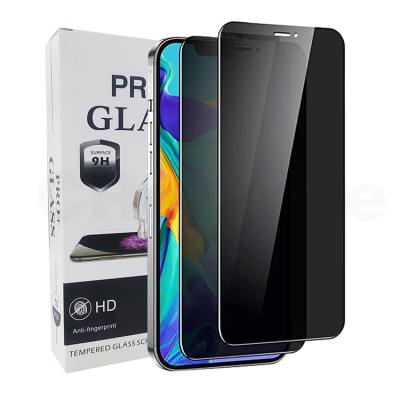 China Mobile Phone 2.5D Printing Spy Screen Protector Anti Privacy Silk Tempered Glass For Samsung Galaxy A03 Core for sale