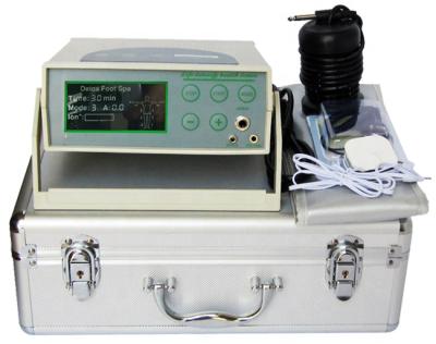 China single ion spa electric foot ionizer detox machine with massage pads belt D-005 for sale