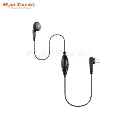 China With Built-in PTTs and MIC Police Radio Earpiece with Sponge Cover 1 Wire Wired Earpiece EM-1028 for HYT Two Way Radio for sale