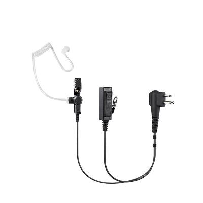 China In-Ear 2 Pin Connector Two Way Radio Acoustic Tube Headset Earpiece With MIC And PTTs For Motorola GP88 CT450 CP200 Walkie Talkies for sale