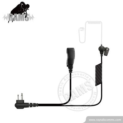 China In-Ear 2 Wire Stretch Cord Walkie Talkie Acoustic Tube Earpiece For Eads TPH700 for sale