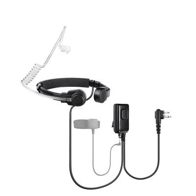 China Neck Band Headset Bone Conduction Earphone Throat Microphone Tactical Radio Headset For Two Way Radios for sale