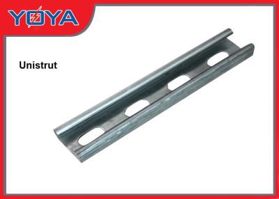 China Slotted Unistrut C Channel 41mm X 41mm / 41mm X 21mm , Powder Coated for sale