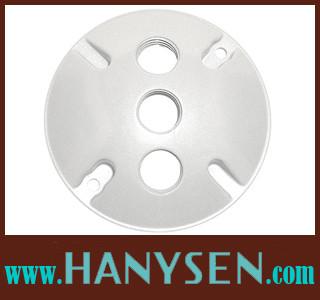 China IP65 Weatherproof junction box cover 3 hole round box cover for sale