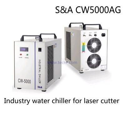 China S&A  CW5000 laser water chiller 220V for cooling 100W CO2 laser tube for sale