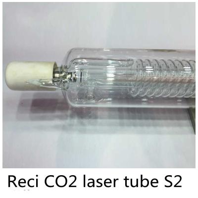 China Reci S2 CO2 laser tube 80W 1200MM length 80MM diameter updated from W2 Z2 V2 glass laser tube for sale