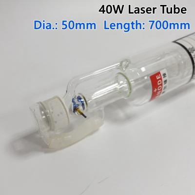 China high qualit 40W CO2 Glass Laser Tube 700MM for CO2 Laser  Cutting Machine for sale