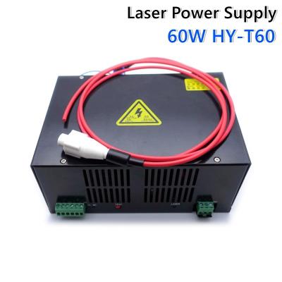 China universal laser CO2 power supply 60W for laser  engraving machine HY-T60 model for sale