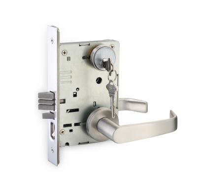 China Solid Levers SS304 HARDWOOD GL05 Grade 1 Mortise Lock with ANSI/BHMA Certification US32D Finished Entry Lock for sale