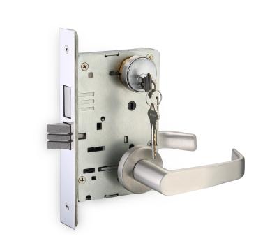 China Solid SS304 Levers HARDWOOD Grade 1 Mortise Lock With ANSI/BHMA GL24 Certificate US32D Finish Part Door Lock for sale