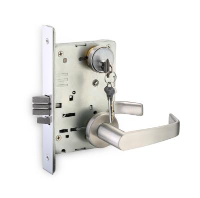 China Solid SS304 Levers HARDWOOD Grade 1 Mortise Lock With BHMA Certificate US32D Finish Classroom Lock GL37 for sale