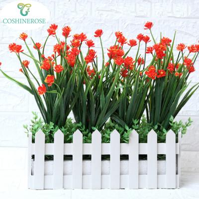 China 30cm Small Potted Plant Eco - Friendly Artificial Flowers Wholesale Bonsai For Home Decoration for sale