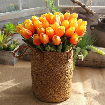 China High Quality Artificial Mini Tulip Flower PU Faux Flower PU Natural Touch For Wedding Home Decoration for sale