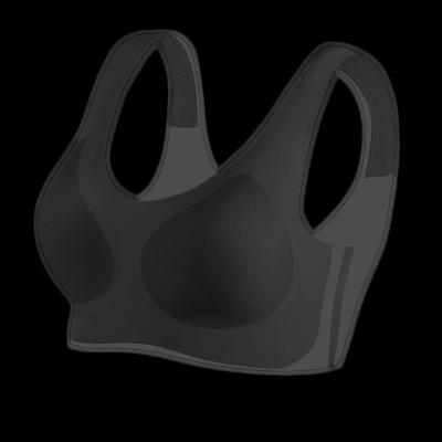 China Seamless Wholesale Traceless underwear women's no underwire thin soft support anti-sagging sports bra for sale