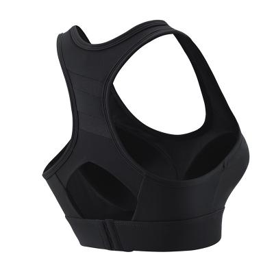 China Sustainable New sports underwear shockproof high strength running fitness underwear sports fixed integrated cup bra for sale