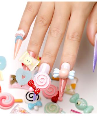 China Nail Art Beauty DIY 3D Nail Charms Kawaii Candy Rhinestone Mixed Designs 30 Bag Pcs*1 Bag Acrylic Nail Art Rhinestones NR018 for sale