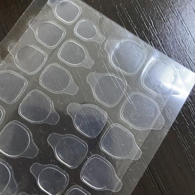 China Nail Art Transparent Wearable False Finger Nail Stickers Waterproof Double Sided Nail Stickers Devoted Crystal Jelly Stickers For Nail Art for sale