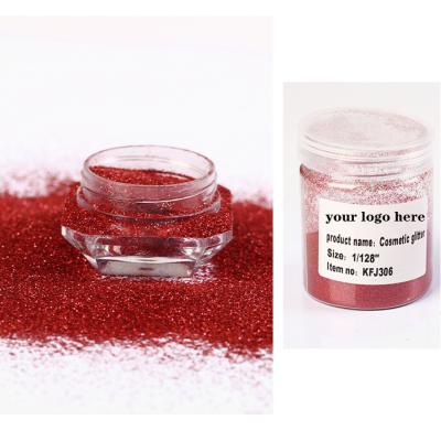 China Laser Holographic OEM Accepted Nail Glitter Powder Ultra Fine Laser Glitter Holographic Red Nail Glitter Powder NGP001 for sale