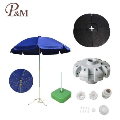 China Factory Industrial Outdoor Umbrella Source Manufacturer Injection Molding P.M. Base Plastic Parasol Umbrella Parts for sale