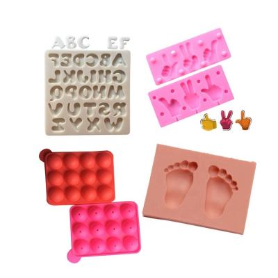 China P.M. silicone alphabet mold parts industrial custom silicone fingers mold parts chalk mold parts for sale