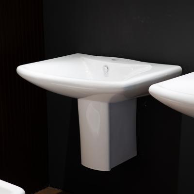 China Top Quality Modern 2022 New Arrivals Hand Wash Basin Wall-hung Pedestal Wash Basin for sale