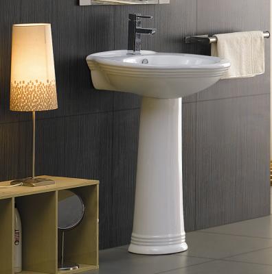 China Widely Used Modern Special Design Hand Wash Basin With Pedestal Price Pedestal Wash Basin for sale