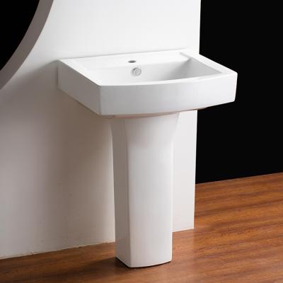 China Good price modern new type hand washbasin with pedestal price pedestal washbasin for sale