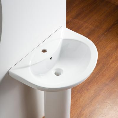 China Modern Special Hot Selling Widely Used Hand Wash Basin With Pedestal Price Pedestal Wash Basin for sale