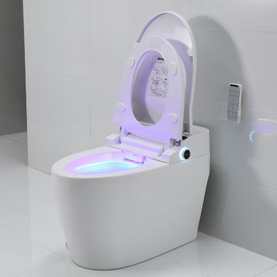 China Auto Operation Intelligent Flush Tankless Smart Wc Toilet Bowl With Remote Control for sale