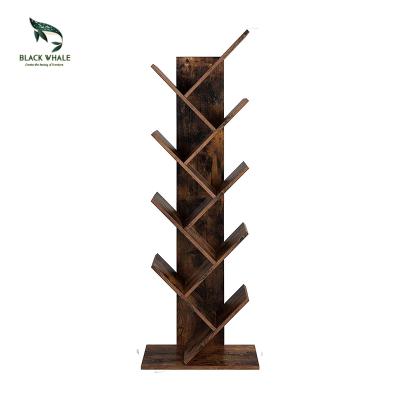 China Luxury Modern Library Bookshelf Customization Chest Display Storage Furniture Wooden Book Shelves Cabinet for sale