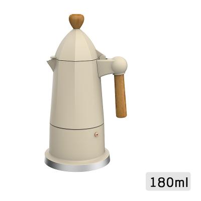 China WITH LID North America Hot Selling Delicate Small Aluminum Moka Pot for sale