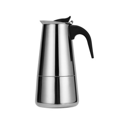 China WITH LID Large Capacity Espresso Coffee Maker Thickened Stainless Steel Moka Pot With Lid for sale